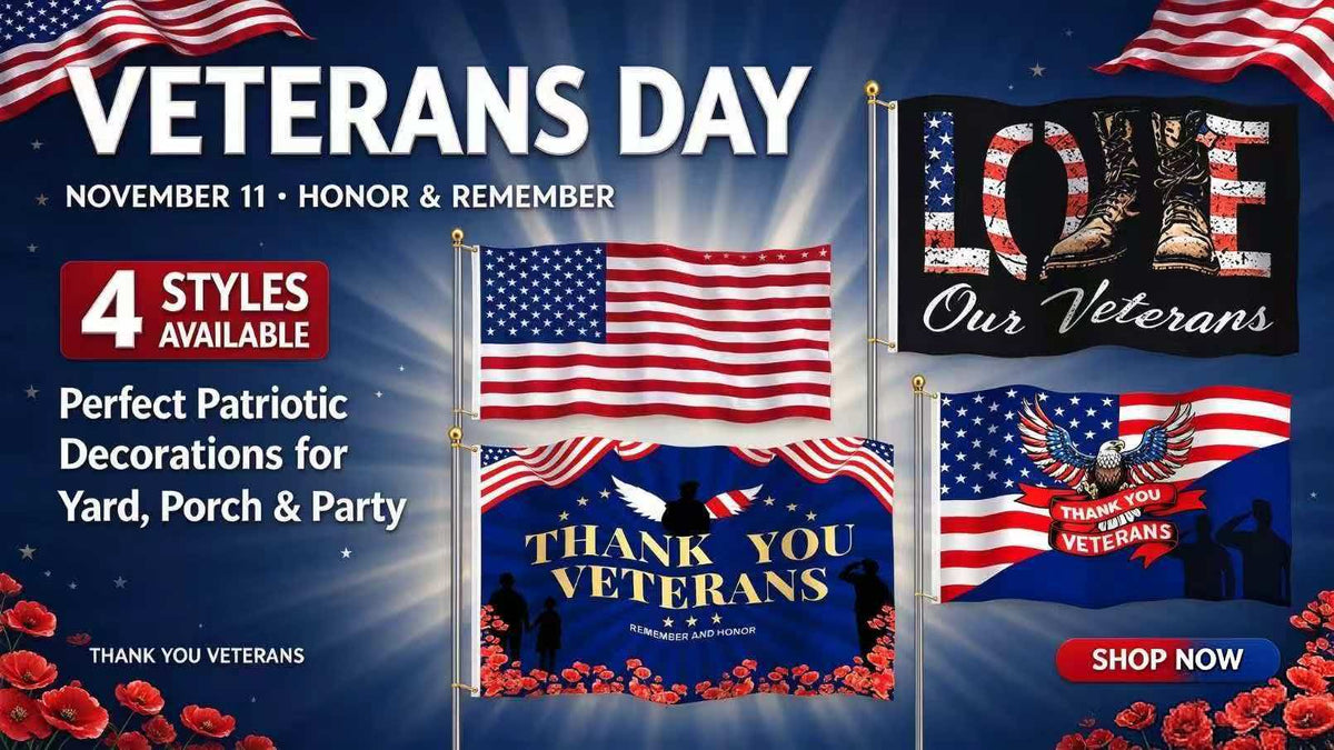 Honor Our Heroes This Veterans Day with Patriotic Outdoor Flags