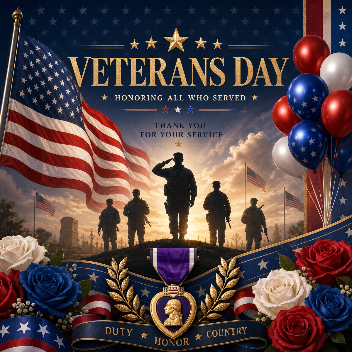 Veteran Flag Outdoor Memorial Day Flags 1.5 x 3 ft Thank You Veteran Patriotic Flag Bunting Non Pleated Fan American Military Banner for 4th of July Yard 250th Anniversary Garden Outdoor (2Pcs)