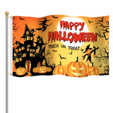 Halloween Flag Outdoor Magic Themed Halloween Yard Flag 3x5 Ft, Spooky Witch Magic Decorative Garden Banner for Outdoor Yard Lawn Porch