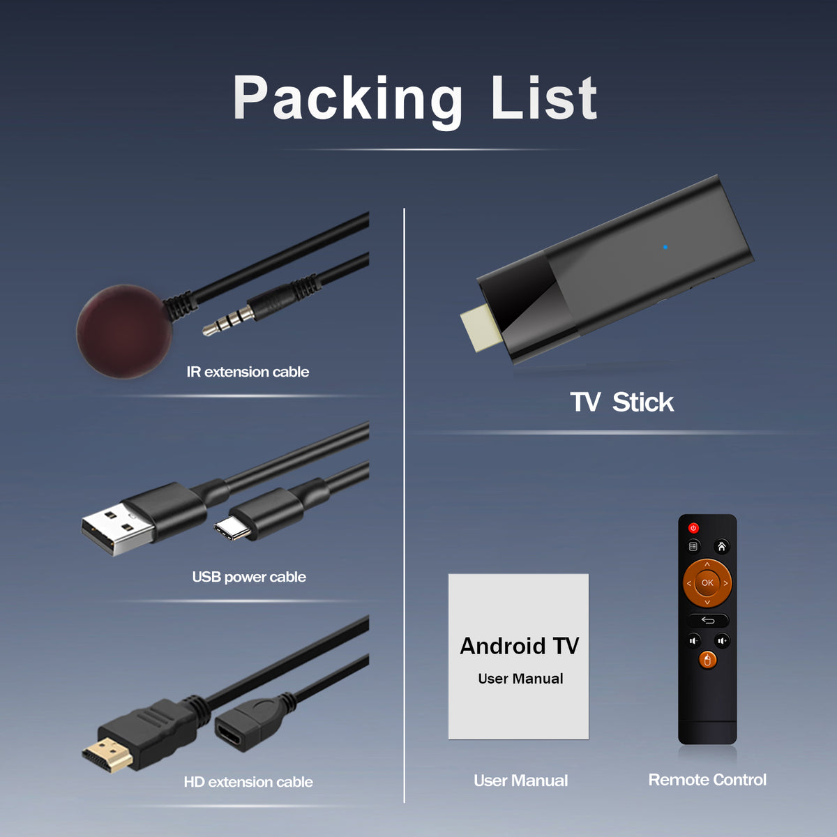 Q6 Android 10 ATV TV‑Stick, Allwinner H313 Quad‑Core 4K Media Player, 2.4G/5G Dual‑WiFi Bluetooth Smart OTT Dongle