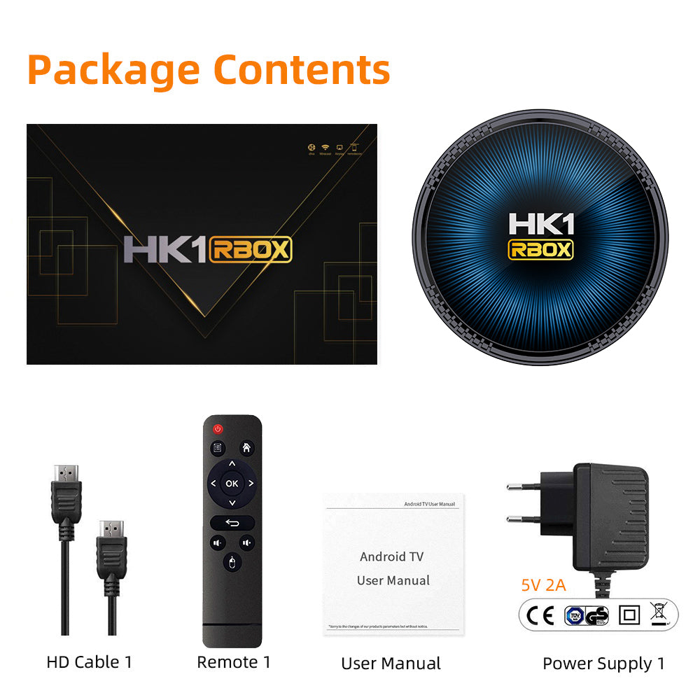 New HK1 RBOX‑W2 Smart Set‑Top‑Box, Amlogic S905W2 64‑Bit Quad‑Core, Android 11.0, 4K 3D Video, Bluetooth5.0, Dual‑Band‑WiFi, Voice‑Controlled Remote IPTV TV Box
