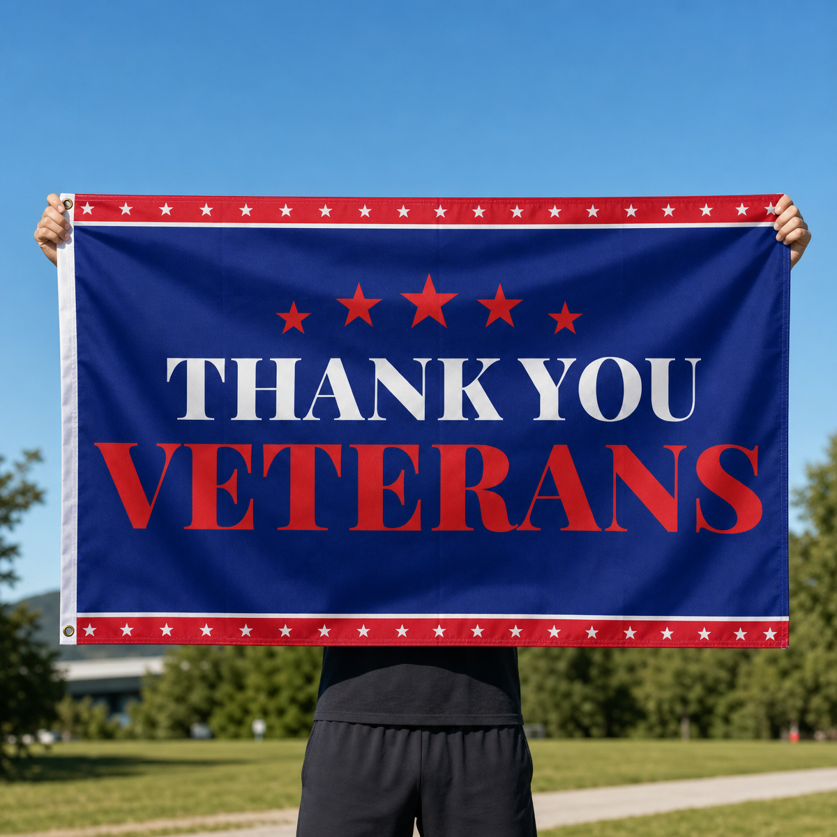 Veterans Flags Outdoors Thank You Veterans Day Flag 3x5Feet Patriotic Decorations, 4th of July Independence Day Veterans Day Memorial Day Soldier Flag for Outdoor Yard Patriotic Holiday Banner Gift