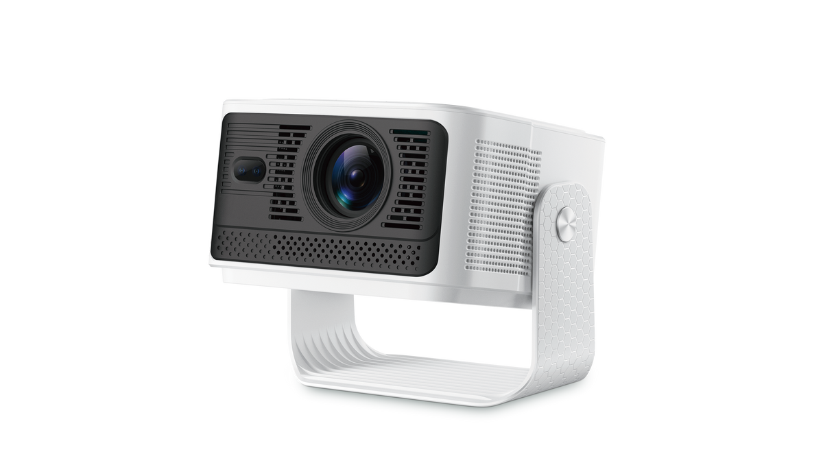 HY350 GTV Max LED Smart Projector, Native 1080P Full HD, 500 ANSI Lumens, Android 14, 2GB+16GB, Portable Home Theater Projector with Built‑in Speaker & Remote Control