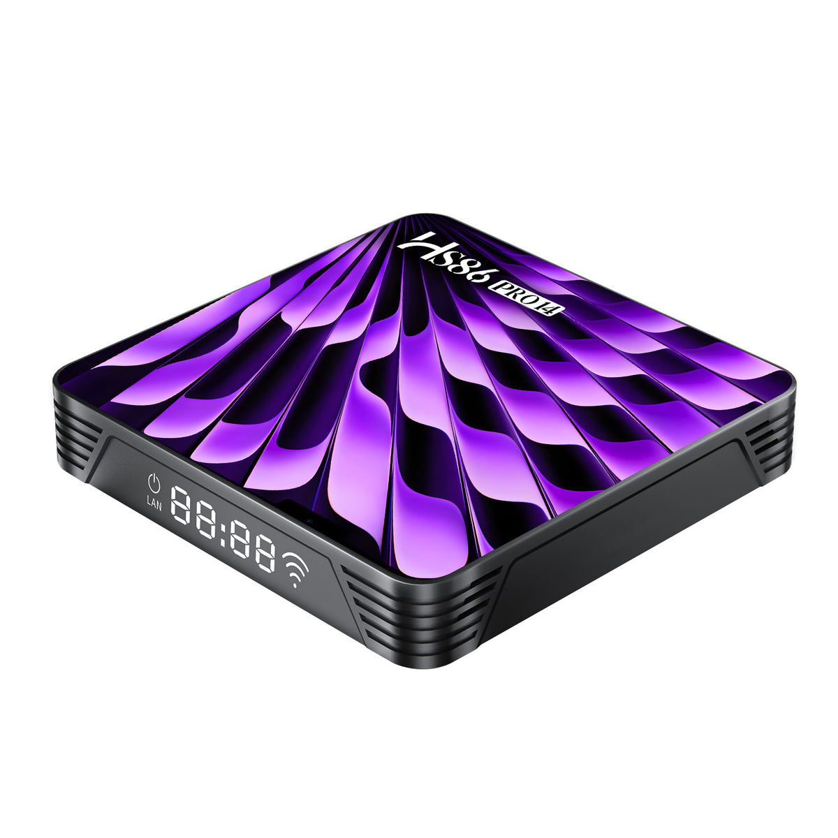 2026 New HS86 PRO14 Smart Set‑Top‑Box, Rockchip RK3518 64‑Bit Quad‑Core, Android 14.0, Dual‑Band WiFi 6, Bluetooth 5.4, 2GB+16GB 4K IPTV Media Player