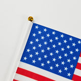 Small American Flag on Stick – Outdoor Mini US Handheld Flag for 4th of July, Memorial Day, Patriotic Home & Yard Decor (8x11 inches | 5x8 inches)