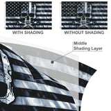 Skull and Crossbones Flag 3x5 Feet, Funny American Pirate Skull Flag, Double Sided Black White Grey Banner, Fade Proof Outdoor Decor for Man Cave Garage Wall