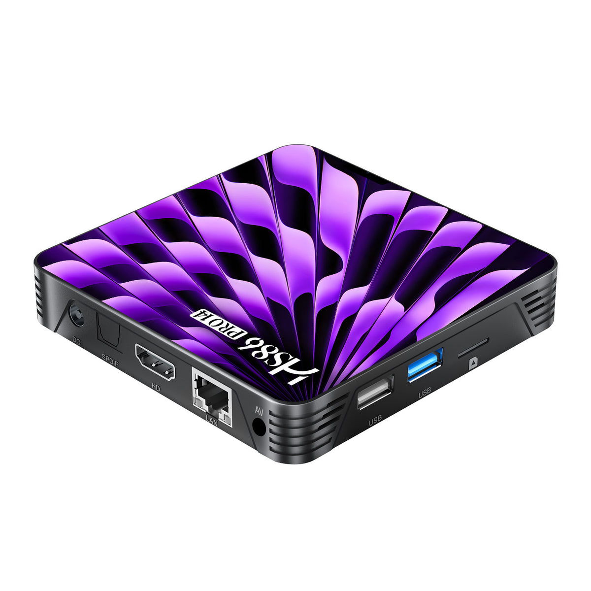 2026 New HS86 PRO14 Smart Set‑Top‑Box, Rockchip RK3518 64‑Bit Quad‑Core, Android 14.0, Dual‑Band WiFi 6, Bluetooth 5.4, 2GB+16GB 4K IPTV Media Player