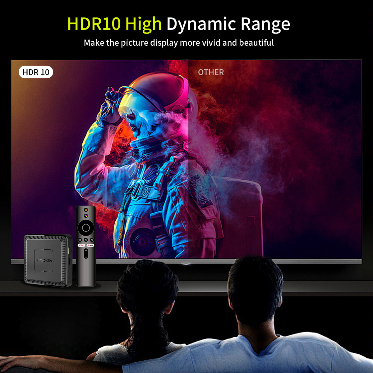 T95 Q7 Android TV Box, RK3518 Quad‑Core Smart Set‑Top‑Box, Dual‑Band WiFi BT5.0 4K HD Media Player
