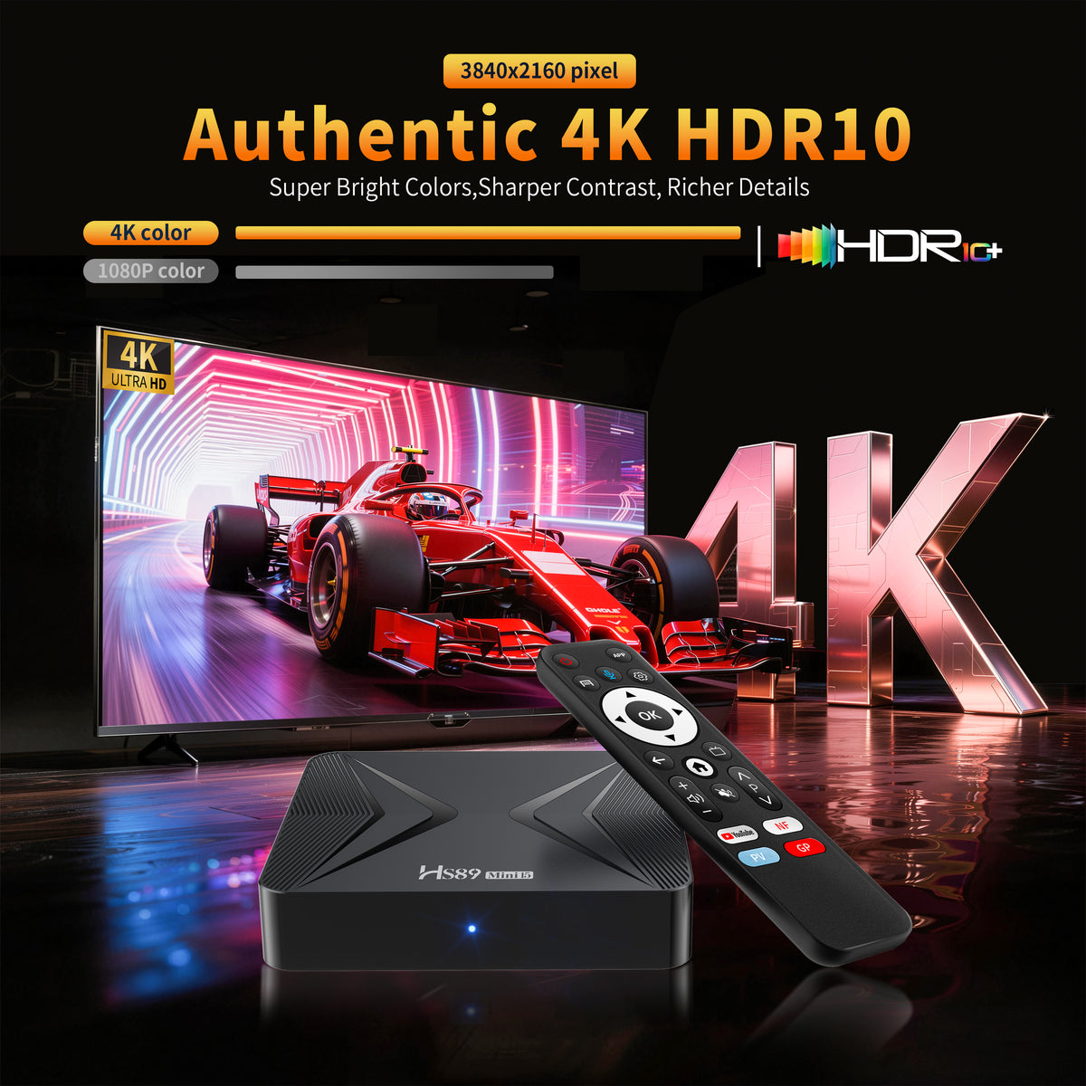 2026 New HS89 Mini 15 Smart ATV TV Stick, Rockchip RK3539 Quad‑Core, Android 14, HDMI2.1 4K UHD, 2.4G/5G Dual‑Band‑WiFi, Bluetooth 5.4 Streaming Set‑Top‑Box