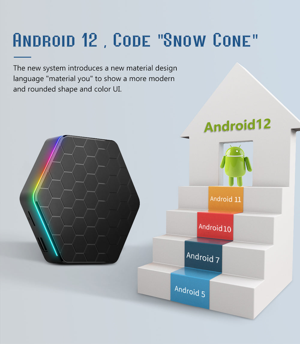 New T95Z Plus Smart TV Box, Android 12 OS, Allwinner H618 Quad-Core Processor, 4GB+64GB, WiFi 6, Bluetooth 5.0, 4K HDR Streaming Media Player