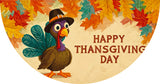 Thanksgiving Fall Bunting Outdoor Flag for Outside 3 x 1.5 Ft Pumpkin Turkey Autumn Pleated Fan Banner Yard Hanging Flag with Canvas Header and Metal Grommet for Holiday Decor (2Pcs)