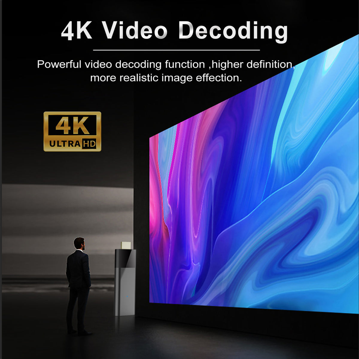 Q6 Android 10 ATV TV‑Stick, Allwinner H313 Quad‑Core 4K Media Player, 2.4G/5G Dual‑WiFi Bluetooth Smart OTT Dongle