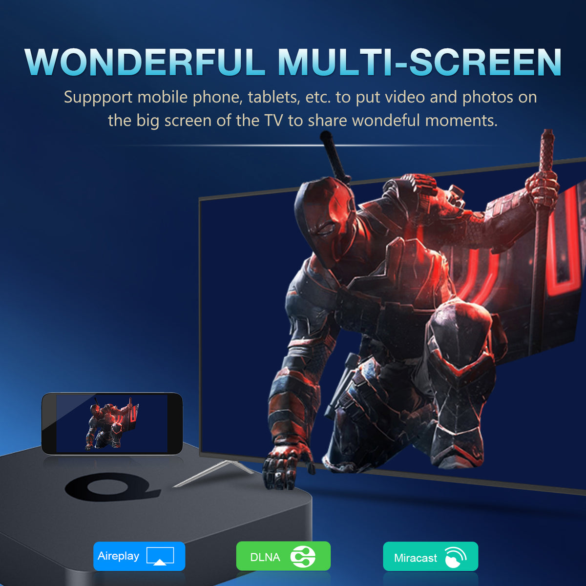 Android TV 14 Smart TV Box, Rockchip RK3518 Quad‑Core Cortex‑A53, Mali‑450 MP2, 4K@60fps HDR HDMI2.0, Dual‑Band WiFi Bluetooth5.4 KODI 18.1 Media Player