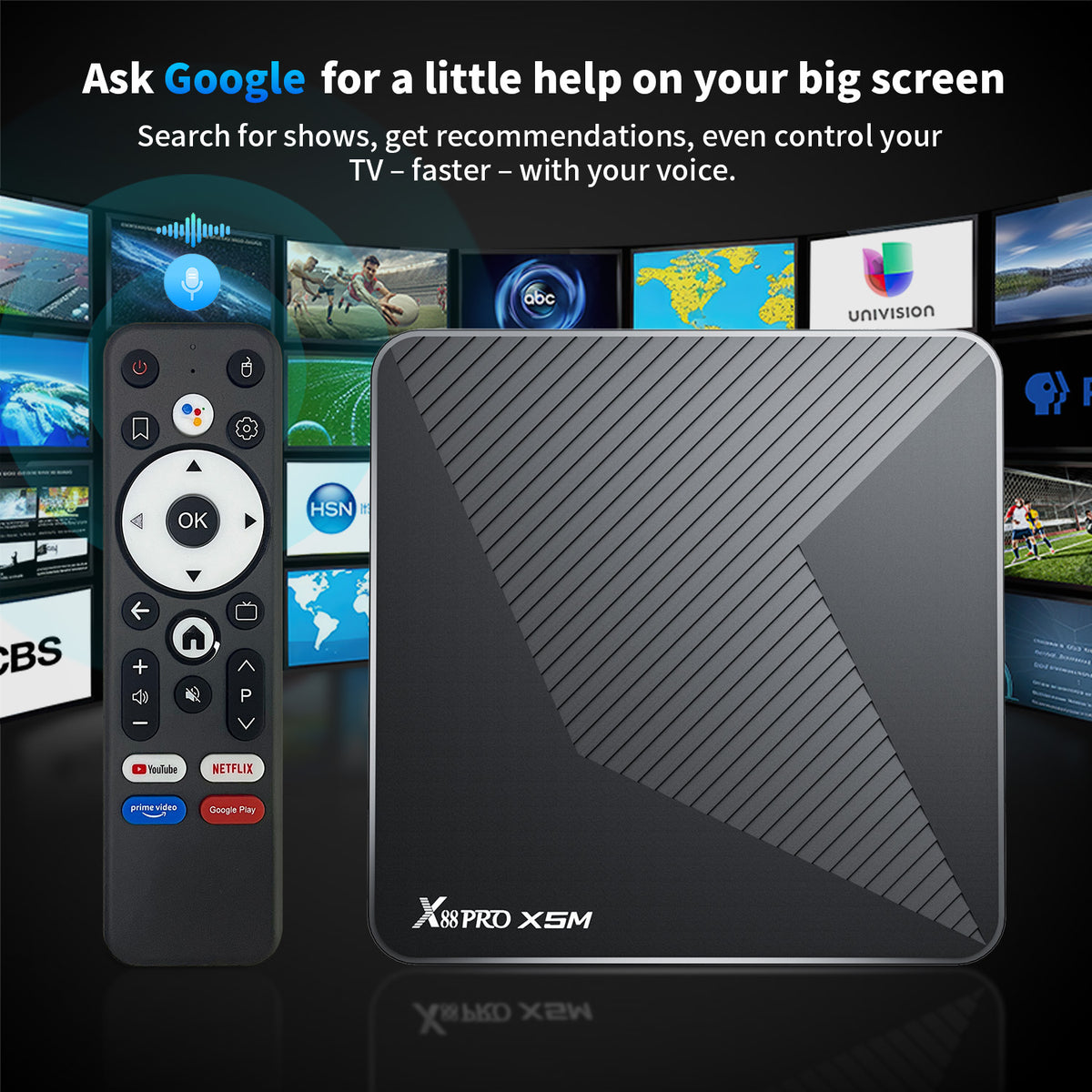 2026 Newest X88 PRO ATV TV Box, Amlogic S905X5M Quad‑Core Chip, Native Android 14 ATV‑System, Dual‑Band WiFi 6, 4K Ultra‑HD Home Streaming Set‑Top‑Box