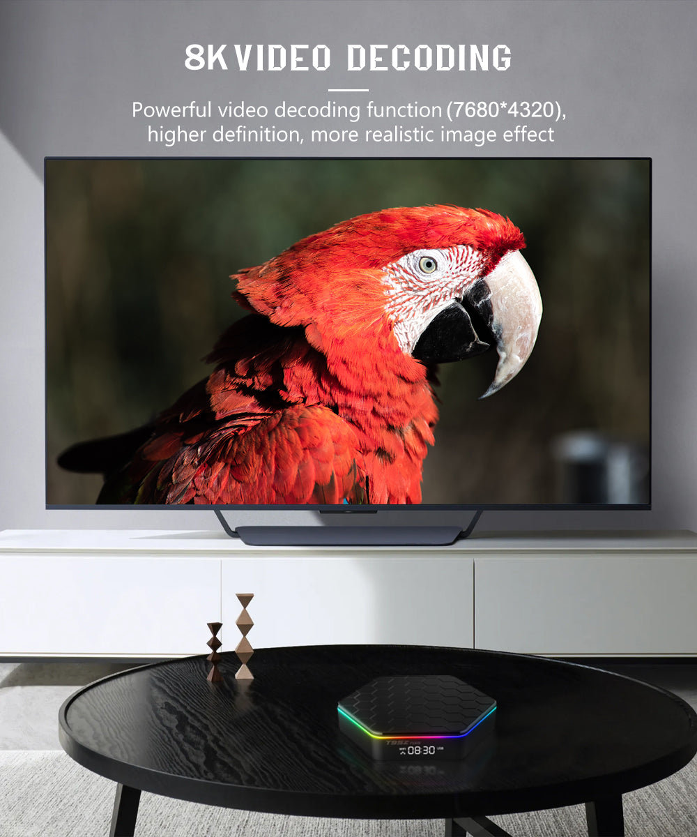 New T95Z Plus Smart TV Box, Android 12 OS, Allwinner H618 Quad-Core Processor, 4GB+64GB, WiFi 6, Bluetooth 5.0, 4K HDR Streaming Media Player