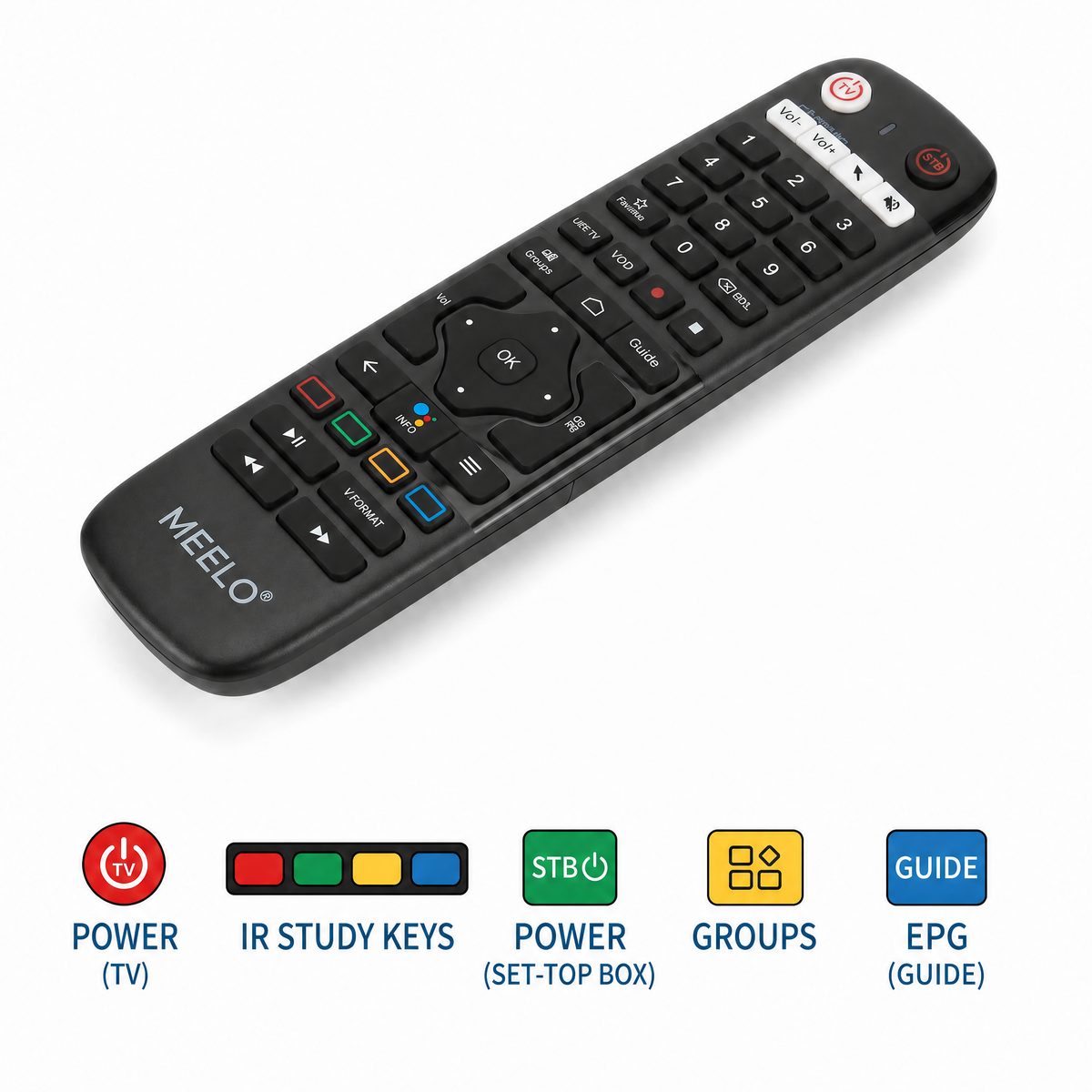 Original XTV Infrared & Bluetooth Remote Control Work for XTV SE2 Lite, XC2, XTV Stick, XTV DUO2,XTV Air, XTV Duo Set Top Boxes (Remote for XTV Boxes)