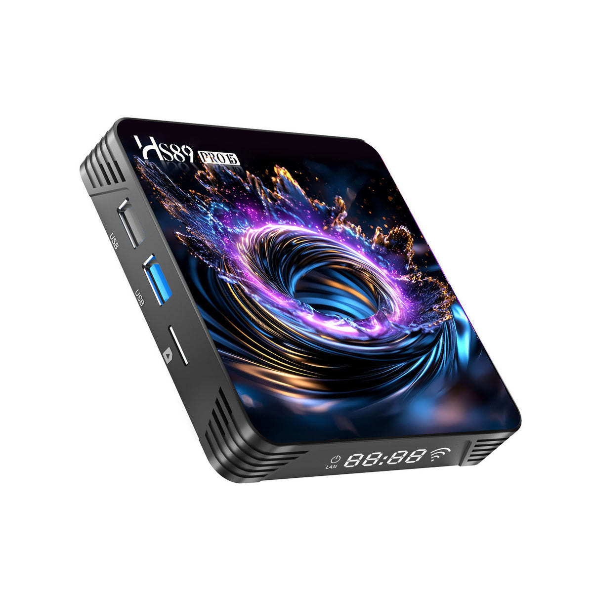 2026 Latest HS89 PRO 15 Smart Set‑Top‑Box, Rockchip RK3539 Quad‑Core, Android 14, 4GB RAM 32GB ROM, Dual‑Band WiFi 6, Bluetooth, 4K UHD With Bluetooth Remote‑Control Streaming Player