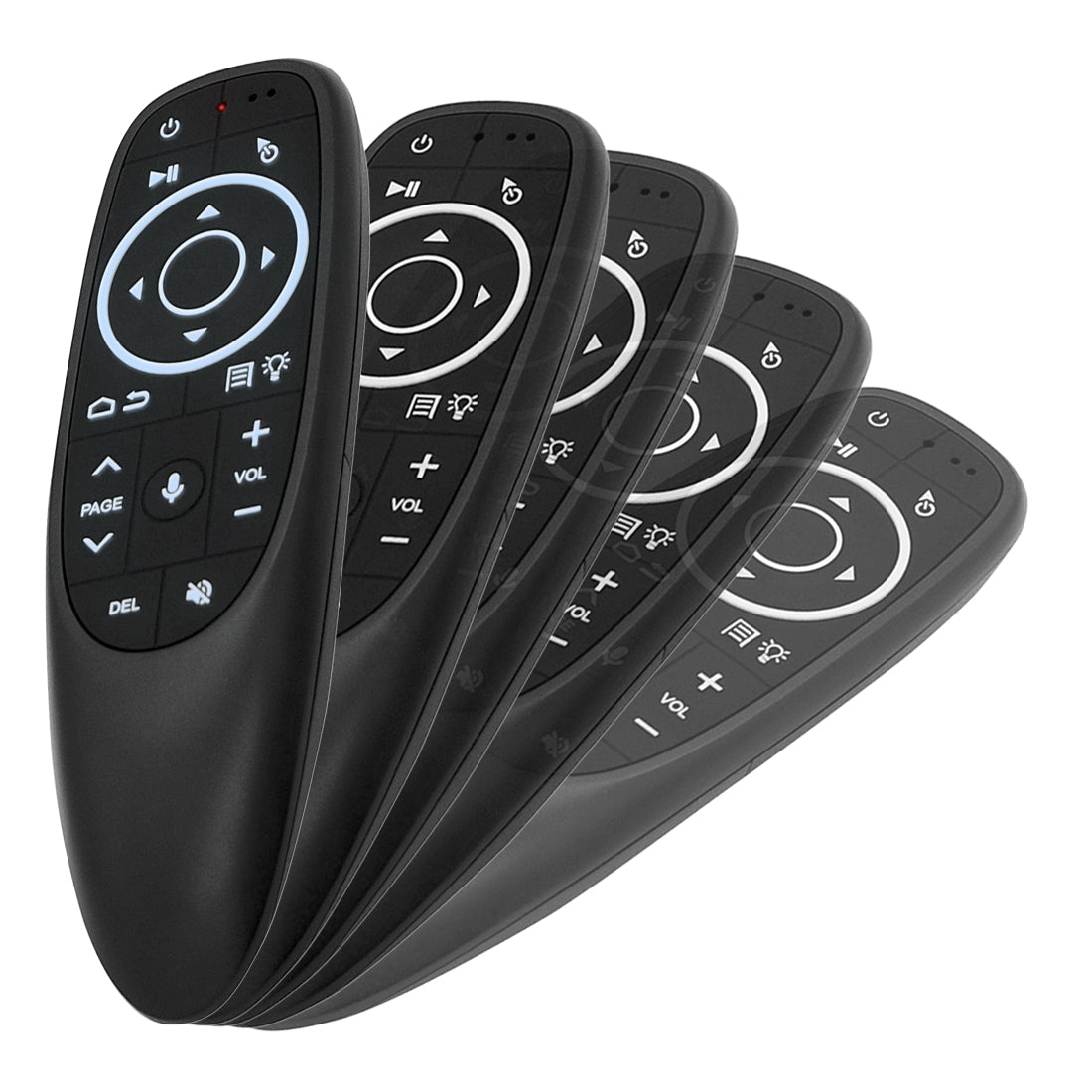 G10S PRO 2.4G Wireless Air Mouse, Backlit Mini Keyboard with Six-Axis Gyroscope, Universal Remote Control with Voice Search