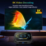 2026 New HK1 RBOX‑K8S Smart Set‑Top‑Box, Rockchip RK3528 64‑Bit Quad‑Core, Android 13.0, 4GB+32GB, Dual‑Band WiFi, Bluetooth 5.0, 4K UHD IPTV Media Player