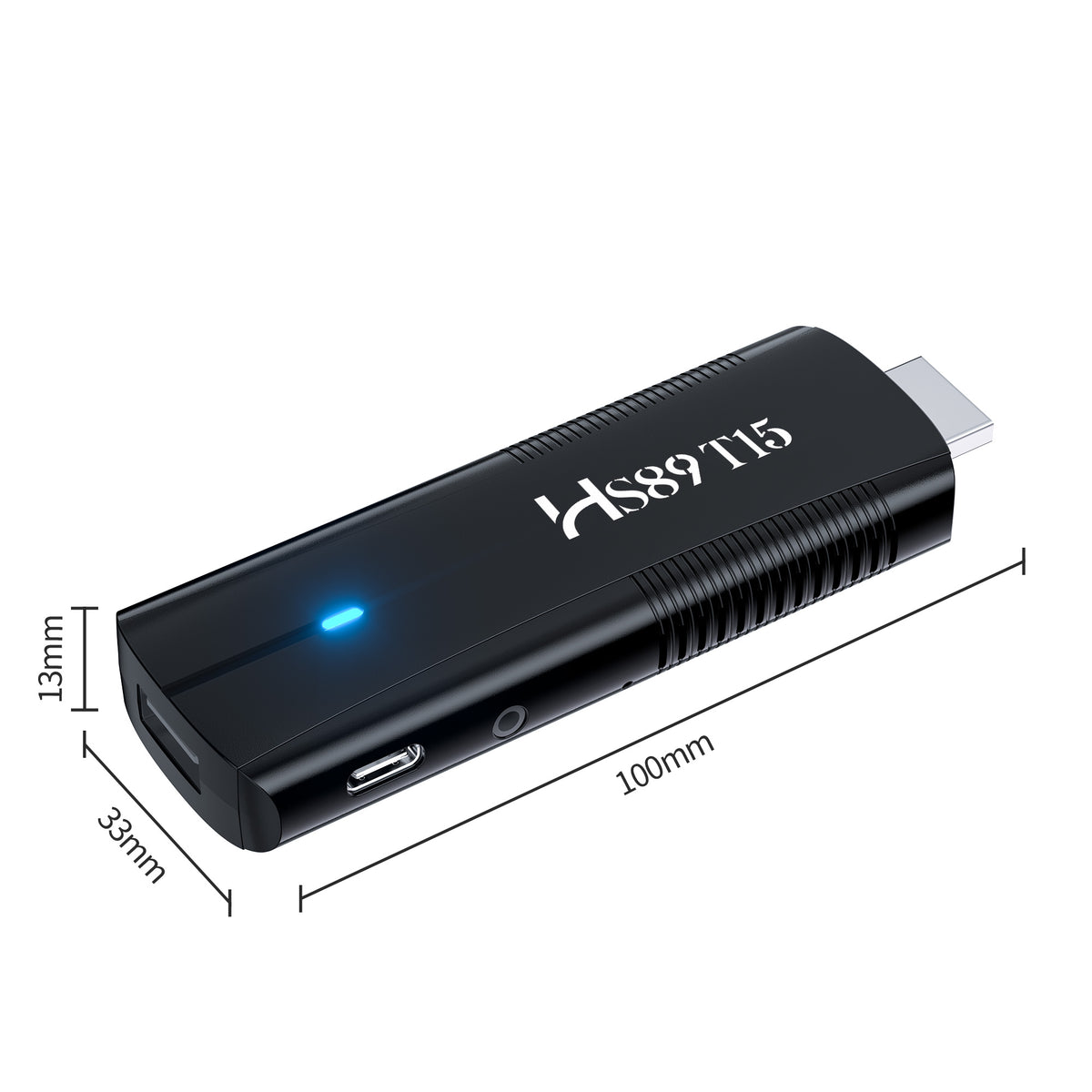 2026 New HS89 T15 Smart ATV TV Stick, Rockchip RK3539 Quad‑Core, Android 14 TV‑System, 2GB RAM 16GB/32GB ROM, WiFi 6, Bluetooth, 4K UHD Streaming Set‑Top‑Box