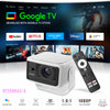 HY350 GTV Max LED Smart Projector, Native 1080P Full HD, 500 ANSI Lumens, Android 14, 2GB+16GB, Portable Home Theater Projector with Built‑in Speaker & Remote Control