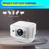 HY450max Smart Android Projector, 2GB RAM Portable Video Projector, Home Theater & Outdoor Movie Projector for Business and Indoor‑Outdoor Entertainment