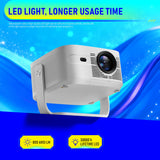 HY450max Smart Android Projector, 2GB RAM Portable Video Projector, Home Theater & Outdoor Movie Projector for Business and Indoor‑Outdoor Entertainment
