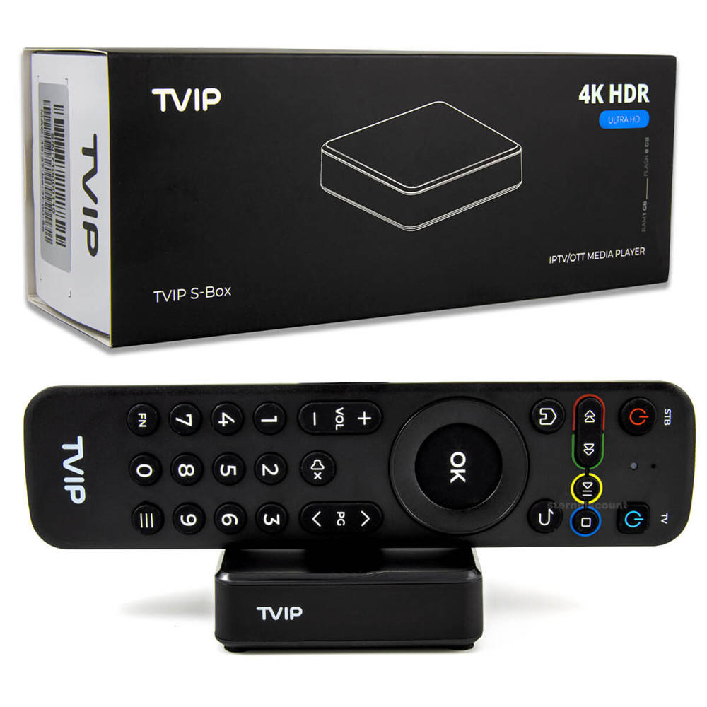 TVIP V605SE V710 Streaming TV Box Android Linux System 4K HEVC HD Amlogic S905X
