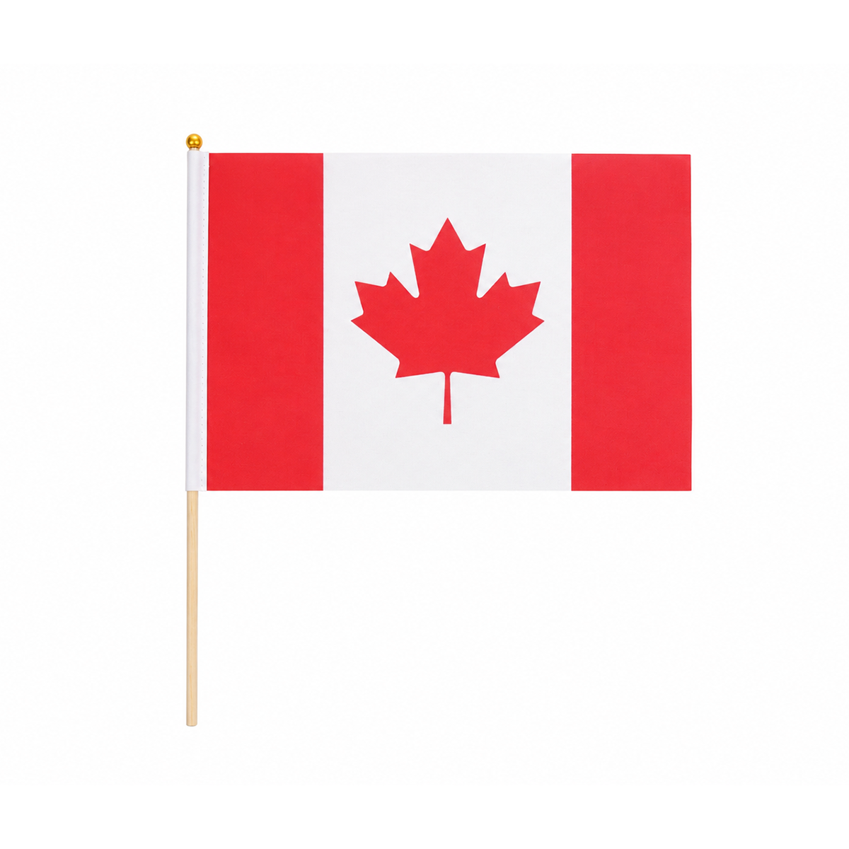 Small Canadian Hand Held Flag on Stick, 8×11 Inch Mini Canada Flag for July 1st Patriotic Yard Home Memorial Day Decor (10pcs)