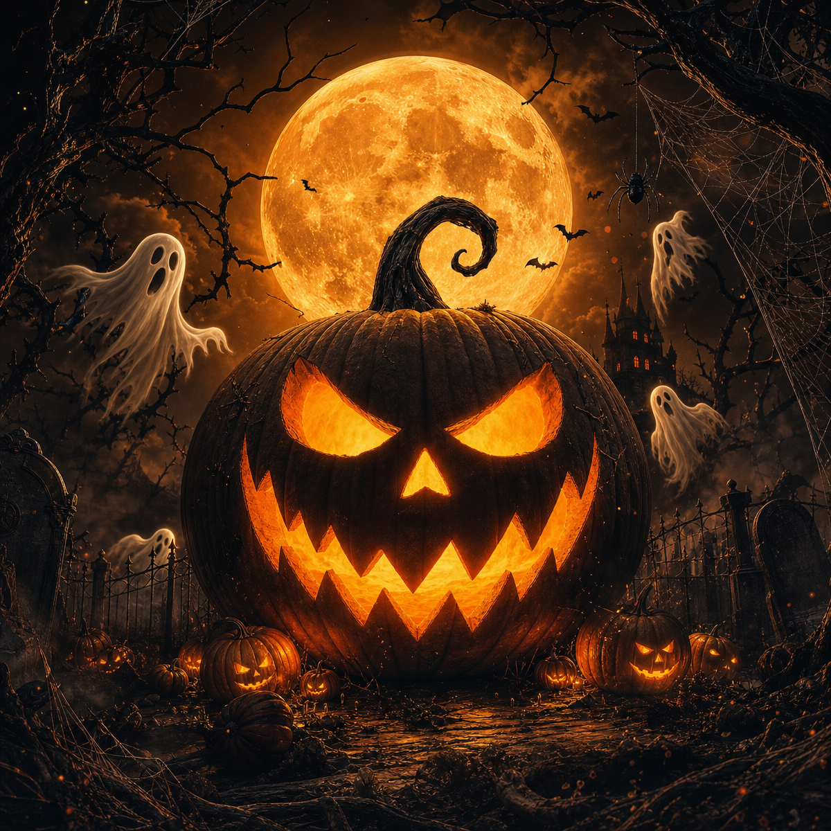 Halloween Flags Outdoor Bunting Fan Flag Happy Halloween Bunting Flag Ghost Pumpkin Half Fan Banner Decoration for Holiday Indoor Outdoor Yard Decoration, (2Pcs) 1.5 x 3 ft