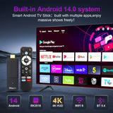 2026 New HS86 T1 4K Smart TV‑Stick, Rockchip RK3518 Quad‑Core, Android System, Dual‑Band WiFi 6, Bluetooth5.4, Voice‑Controlled Remote 4K Media Player