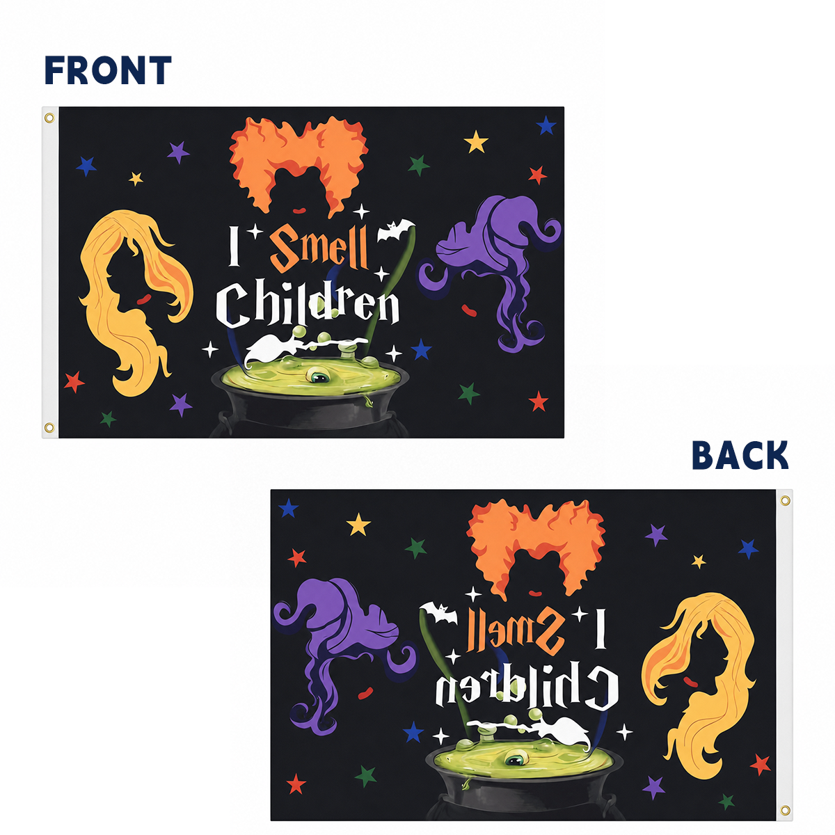 Halloween Flag Outdoor Magic Themed Halloween Yard Flag 3x5 Ft, Spooky Witch Magic Decorative Garden Banner for Outdoor Yard Lawn Porch