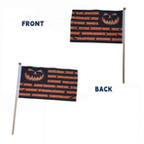 Halloween Flag Hand-held Stick Flags 5x8 Inch Pumpkin Smile Mini Flag Halloween 10 PcsMini Hand Held Stick Flags Halloween Party Decoration