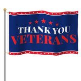 Veterans Flags Outdoors Thank You Veterans Day Flag 3x5Feet Patriotic Decorations, 4th of July Independence Day Veterans Day Memorial Day Soldier Flag for Outdoor Yard Patriotic Holiday Banner Gift