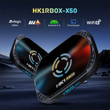 2026 New HK1 RBOX X50 Smart Android 14 IPTV Box, Amlogic S905X5M Chip,8K AV1 Decoding,Strong WiFi6,BT5.0,Gigabit Ethernet Global Streaming Media Player