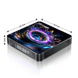 2026 Latest HS89 PRO 15 Smart Set‑Top‑Box, Rockchip RK3539 Quad‑Core, Android 14, 4GB RAM 32GB ROM, Dual‑Band WiFi 6, Bluetooth, 4K UHD With Bluetooth Remote‑Control Streaming Player