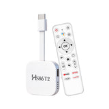 2026 New Arrival HS86 T2 Smart TV Stick, Rockchip RK3518 64‑Bit Quad‑Core, Android 14, 4K UHD, Dual‑Band WiFi 6, 2GB RAM 16GB ROM Portable Streaming Set‑Top‑Box