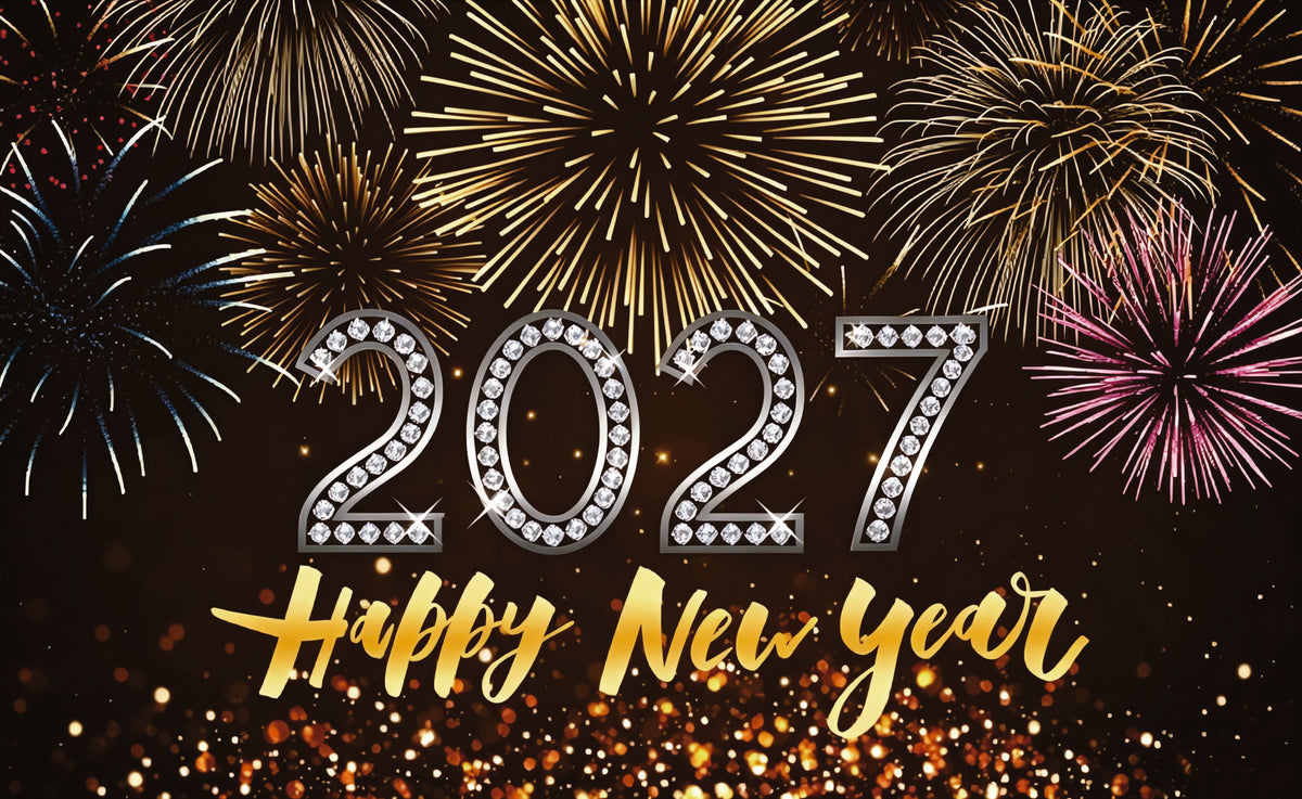 Happy New Year Flag 3x5FT Funny Cool Flag Banner for College Dorm Room Decorations Double Sewing Edges and 2 Shiny Brass Grommets