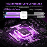 2026 New HS86 PRO14 Smart Set‑Top‑Box, Rockchip RK3518 64‑Bit Quad‑Core, Android 14.0, Dual‑Band WiFi 6, Bluetooth 5.4, 2GB+16GB 4K IPTV Media Player