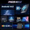 2026 New R69Max Android 14 TV Box, RK3528 Quad‑Core 4GB RAM 32GB/64GB ROM, WiFi6 BT5.0, 8K Ultra‑HD Coaxial Smart Media Player