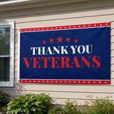 Veterans Flags Outdoors Thank You Veterans Day Flag 3x5Feet Patriotic Decorations, 4th of July Independence Day Veterans Day Memorial Day Soldier Flag for Outdoor Yard Patriotic Holiday Banner Gift