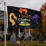 Halloween Flag Outdoor Magic Themed Halloween Yard Flag 3x5 Ft, Spooky Witch Magic Decorative Garden Banner for Outdoor Yard Lawn Porch