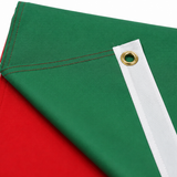3x5 FT Double‑Sided Mexico National Flag, Heavy‑Duty Polyester Mexican Flag with Canvas Header, 4‑Row Stitched Hem and Rust‑Proof Brass Grommets for Outdoor