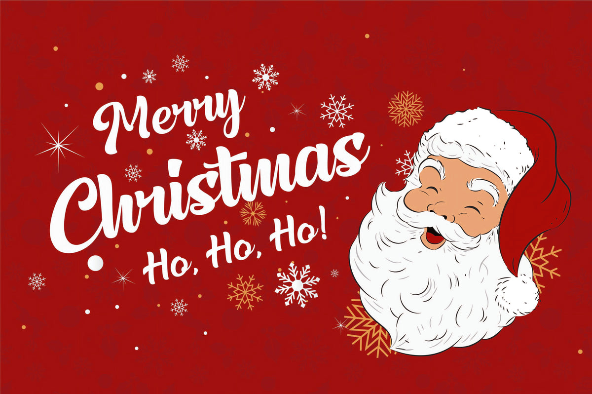 Merry Christmas Red Decorative Flag 3x5 Ft, 100D Silk Fabric Xmas Banner for Indoor & Moderate‑Outdoor Holiday, Happy New Year House Decor Gifts