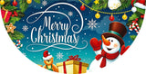 Merry Christmas Half Fan Bunting Flag 1.5x3 Ft, Red‑Green Festive Hanging Banner, Outdoor Yard Holiday Decorations (2Pcs)
