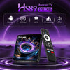 2026 Latest HS89 PRO 15 Smart Set‑Top‑Box, Rockchip RK3539 Quad‑Core, Android 14, 4GB RAM 32GB ROM, Dual‑Band WiFi 6, Bluetooth, 4K UHD With Bluetooth Remote‑Control Streaming Player