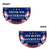Veteran Flag Outdoor Memorial Day Flags 1.5 x 3 ft Thank You Veteran Patriotic Flag Bunting Non Pleated Fan American Military Banner for 4th of July Yard 250th Anniversary Garden Outdoor (2Pcs)