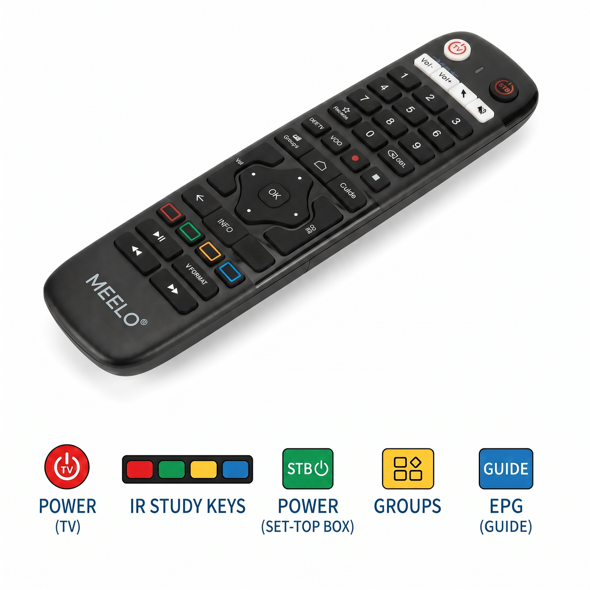 Original XTV Infrared & Bluetooth Remote Control Work for XTV SE2 Lite, XC2, XTV Stick, XTV DUO2,XTV Air, XTV Duo Set Top Boxes (Remote for XTV Boxes)