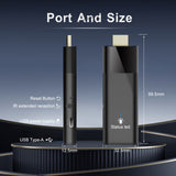 Q6 Android 10 ATV TV‑Stick, Allwinner H313 Quad‑Core 4K Media Player, 2.4G/5G Dual‑WiFi Bluetooth Smart OTT Dongle