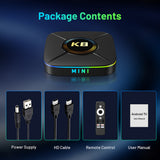 New HK1 RBOX‑K8 MINI Smart Set‑Top‑Box, RK3518 64‑Bit Quad‑Core, Android 14, 4K UHD, Dual‑Band WiFi 6, Bluetooth, 2GB 16GB Storage TV Stick